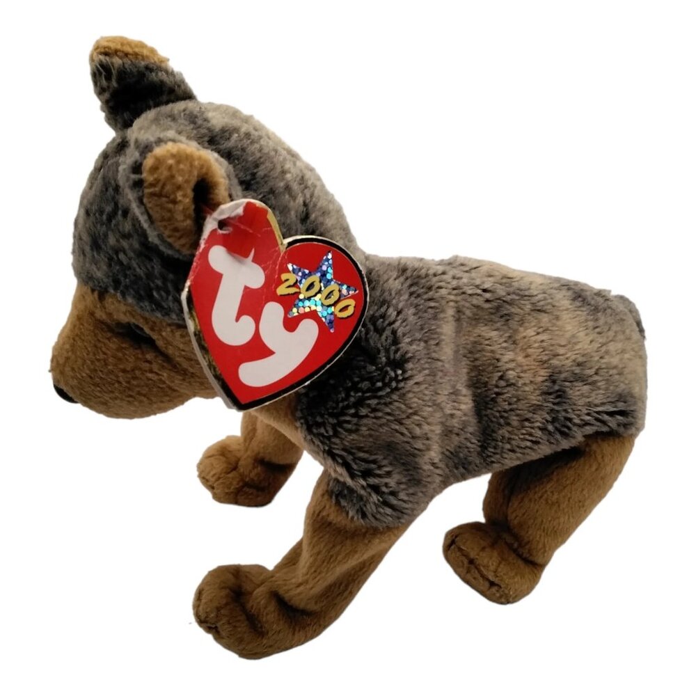 TY 2000 Sarge Dog Beanie Baby with Both Ear & Tush Tags
